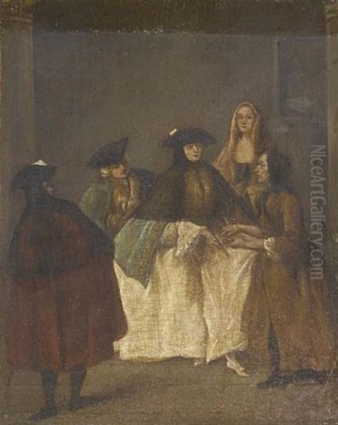 Venezianische Gesellschaft by Pietro Longhi