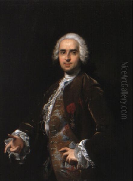 Retrato De Un Caballero De La Orden De Santiago by Louis Michel van Loo