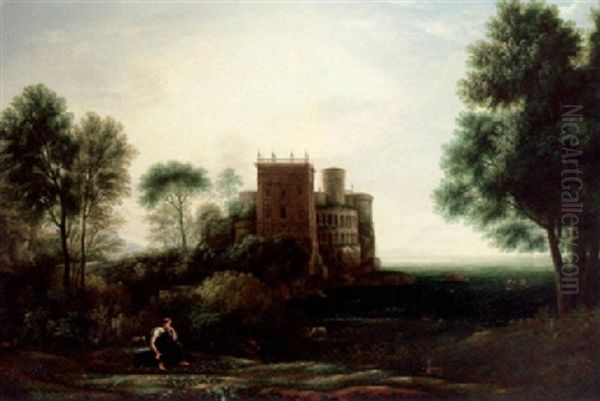 A Landscape With Psyche Before The Palace Of Love by Claude Lorrain