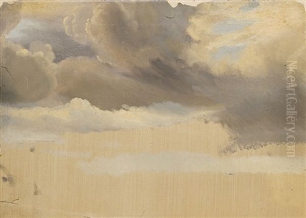 A Study Of Clouds by Emile (Charles Joseph) Loubon