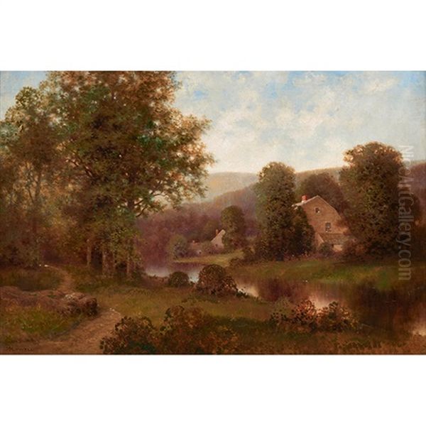 A Riverside Path by Milton H. Lowell