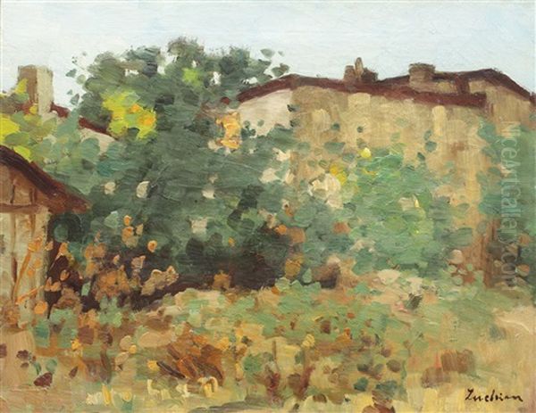 The Garden Of The House From The Povernei Street by Stefan Luchian