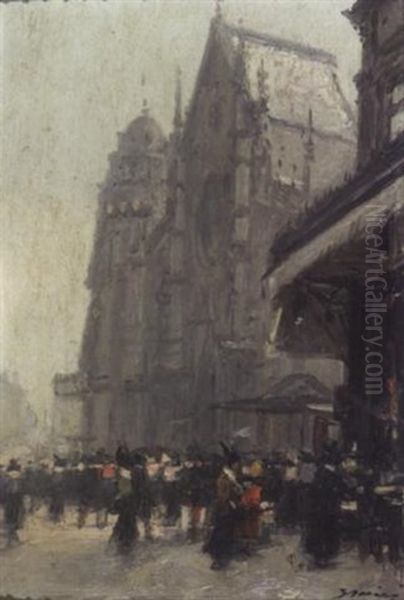 L'eglise Des Cordeliers by Ferdinand-Jean Luigini