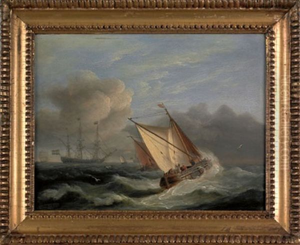 Seascapes (pair) by Thomas Luny