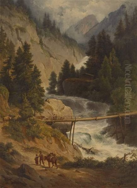 Le Passage Du Torrent by Gerard Joseph Adrian van Luppen