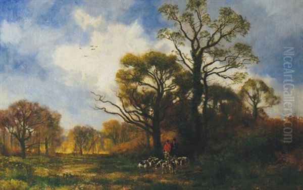 Hunting Scene by Fernand Lutscher