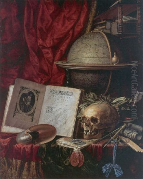 Vanitas Still Life by Christiaan Luycks