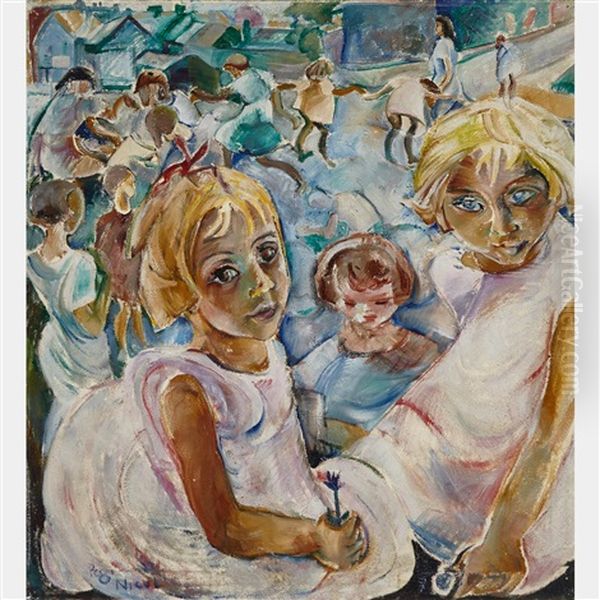 New Children To Park, Ottawa, Ont by Pegi Nicol Macleod