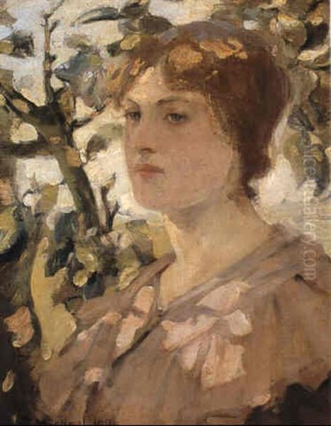 Head Of A Girl by Bessie MacNicol