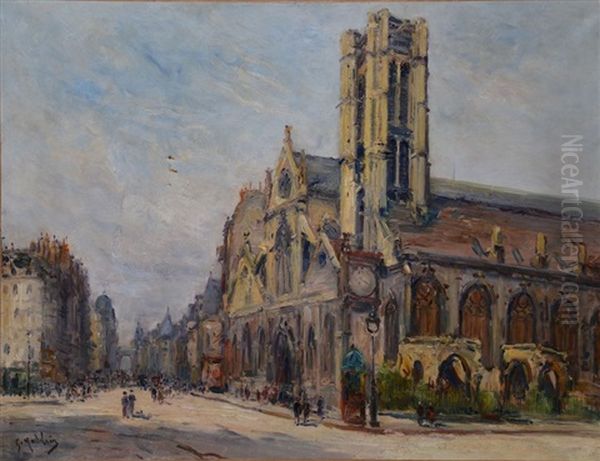 Eglise A Paris by Gustave Madelain