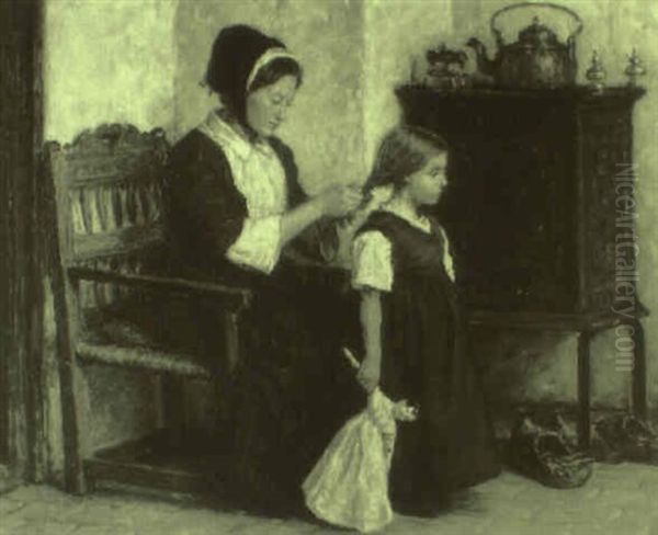 Mother And Child by Valdemar Holger V. Rasmussen Magaard