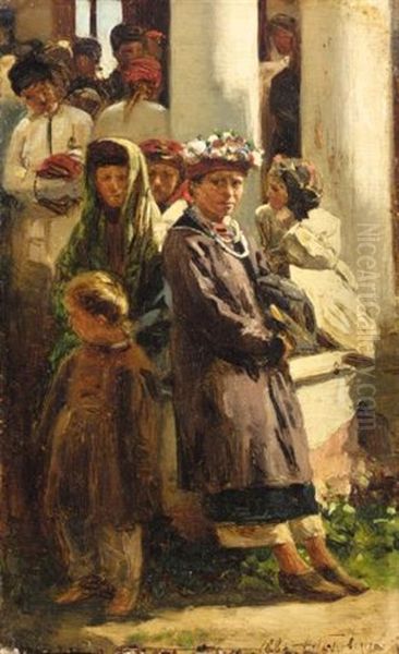 Ukrainian Children by Vladimir Egorovich Makovsky