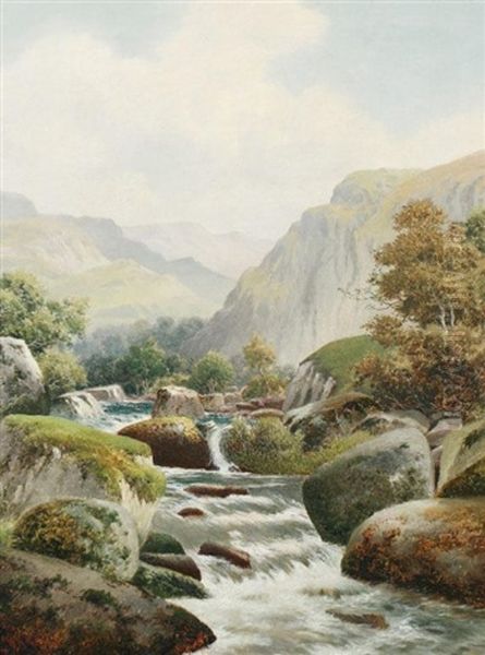 Waterfall by William Henry Mander