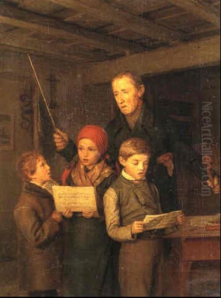 The Singing Lesson by Josef Mansfeld