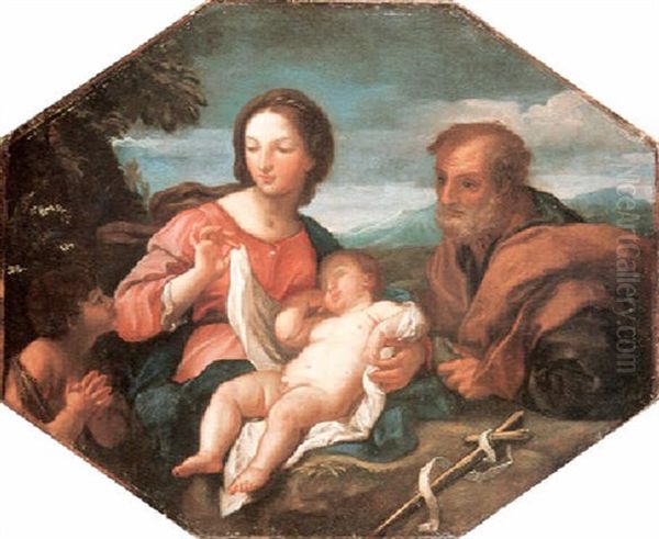 Die Heilige Familie Mit Dem Johannesknaben by Carlo Maratta