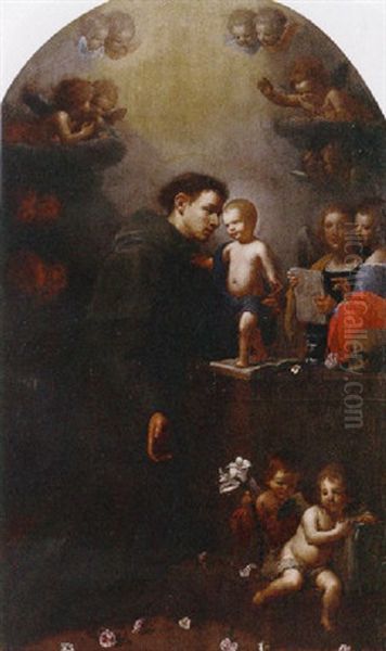 A Vision Of Saint Anthony Of Padua by Giovanni Martinelli