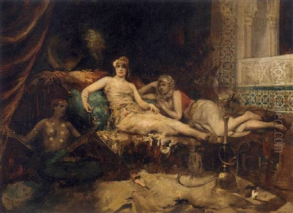 In The Harem by Gaetano de Martini