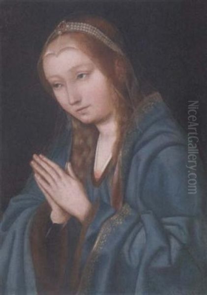 The Virgin At Prayer by Quentin Massys the Elder