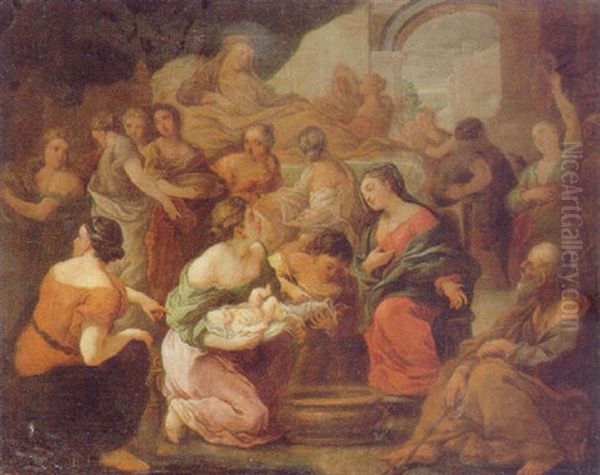 The Birth Of The Virgin by Paolo de Matteis