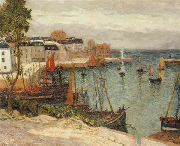 Le Port De Sauzon, Belle Isle En Mer by Maxime Maufra