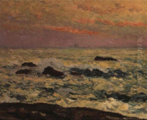 La Mer, Le Soir, Saint Guenole, Penmarc'h by Maxime Maufra