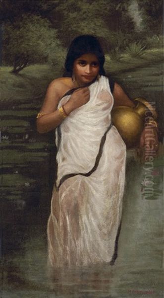 After Bath by Hemen Mazumdar