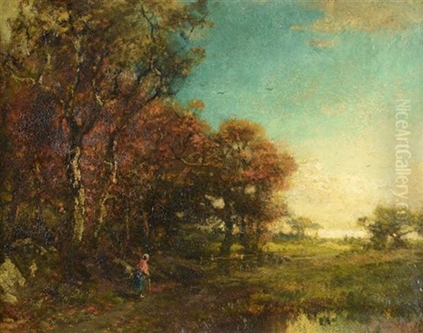 Woman In Landscape by George Herbert McCord