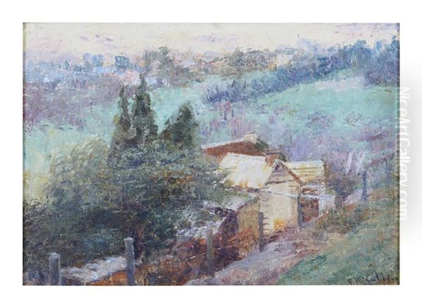 The Old Cottage, South Yarra by Frederick McCubbin