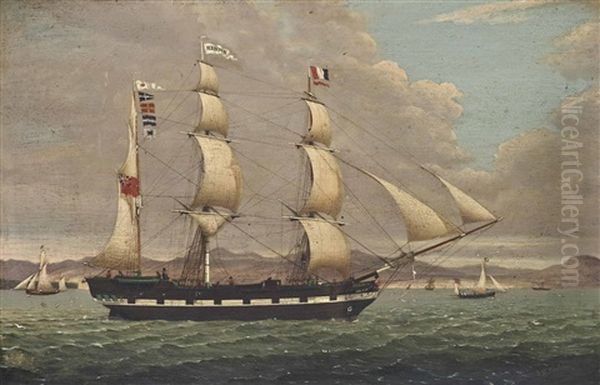 The Merchant Barque Renown Heading Down The Clyde Outward-bound For The West Indies by Duncan Mcfarlane