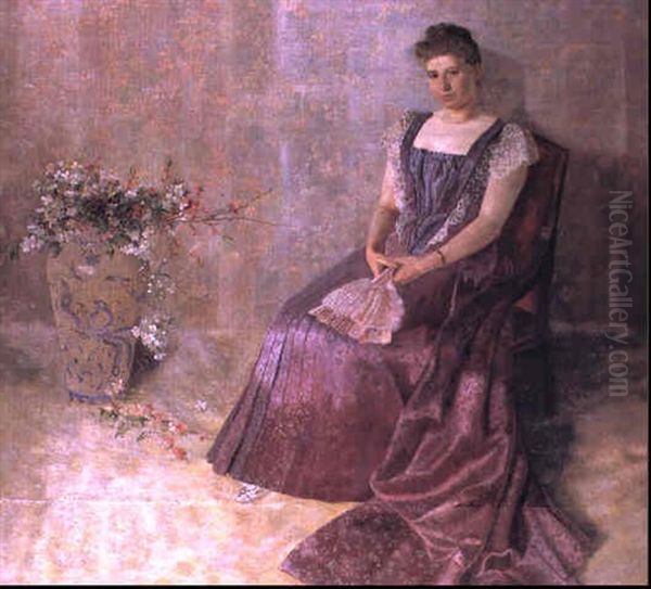 Das Lila Staatskleid, Frau Von Birkenreuth by Karl Mediz