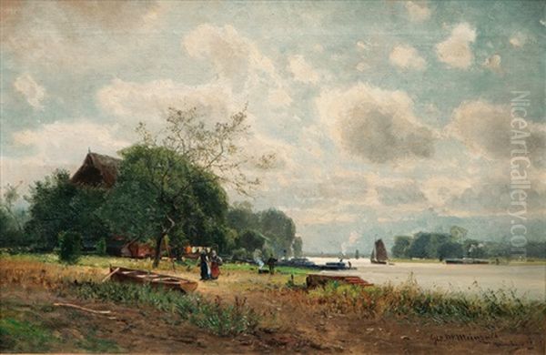 By The Elbe by Georg M. Meinzolt