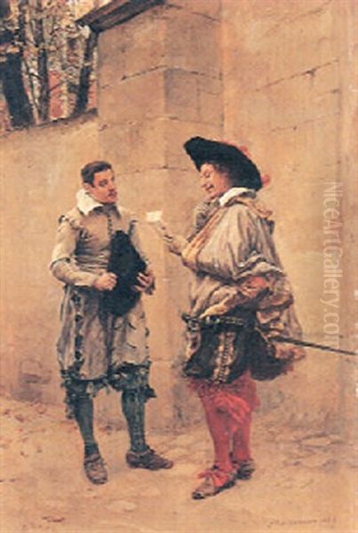 Deux Gentilshommes by Ernest Meissonier