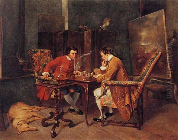 The Chess Players by Jean Charles Meissonier