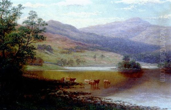 Silver Howe From Rydal Lake (+ Easdale Tarn, Near Grasmere; Pair) by William Mellor