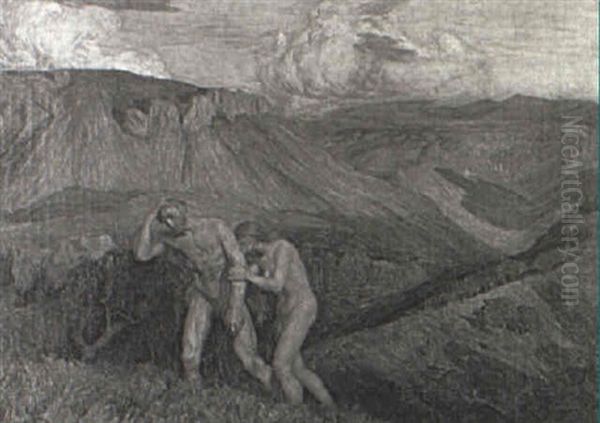 The Expulsion From Eden by Emile Rene Menard