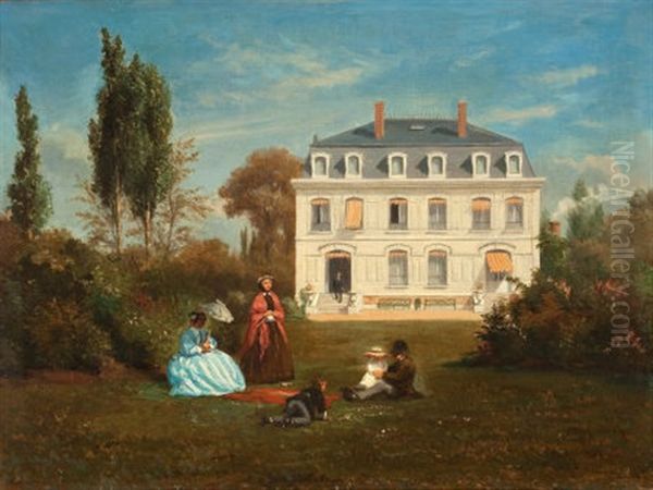 In The Garden by Charles Mercier