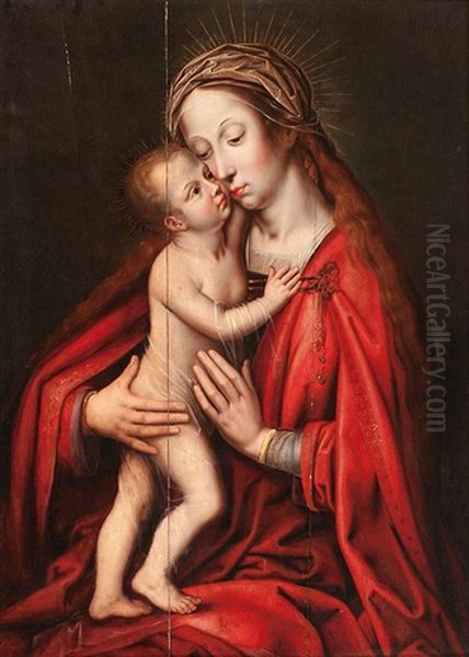 La Virgen Con El Nino by Quentin Metsys (Massys) the Younger