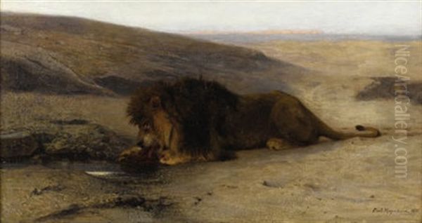 The Lion by Paul Friedrich Meyerheim