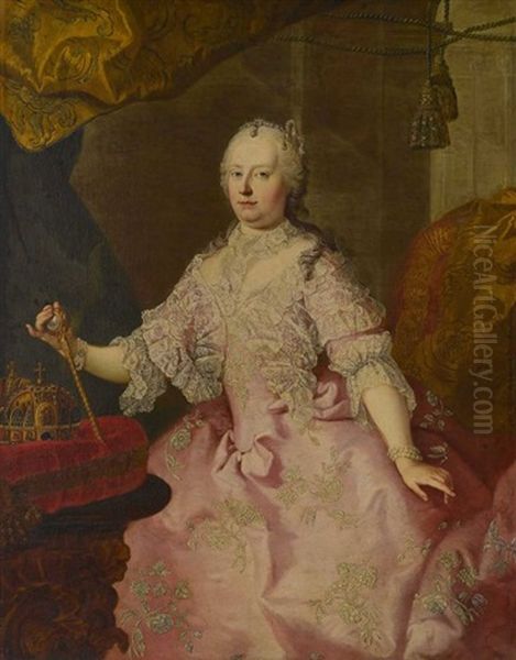 Maria Theresia, Erzherzogin Von Osterreich Und Konigin Von Ungarn Und Bohmen by Martin van Meytens the Younger