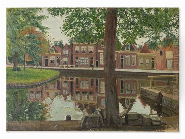 Houses By Canal by Hans Michaelson