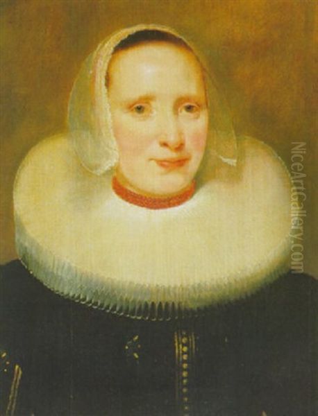 Portrait De Femme En Buste by Michiel Janszoon van Mierevelt