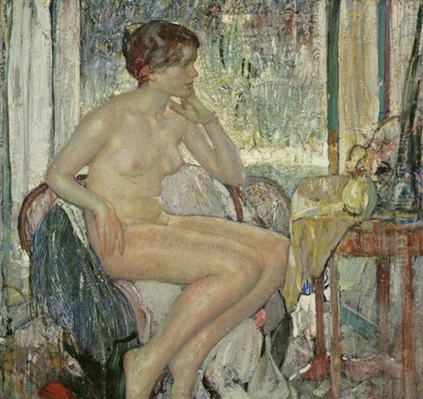 Seated Nude by Richard Edward Miller