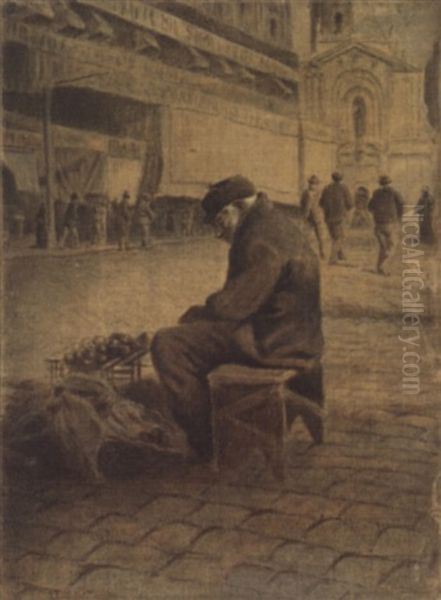 Der Alte Kartoffelhandler by Francois Millet