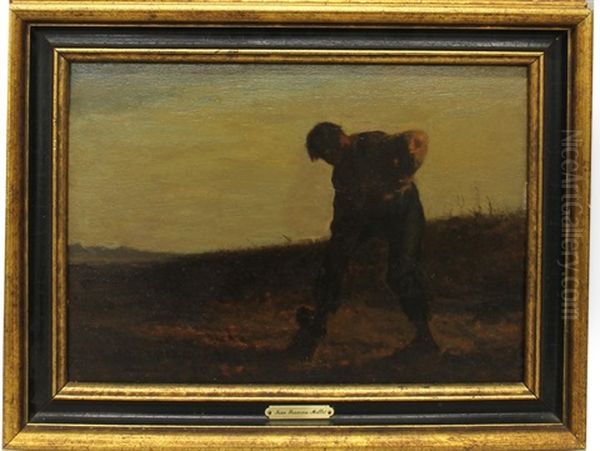 Man In Field by Jean-Francois Millet