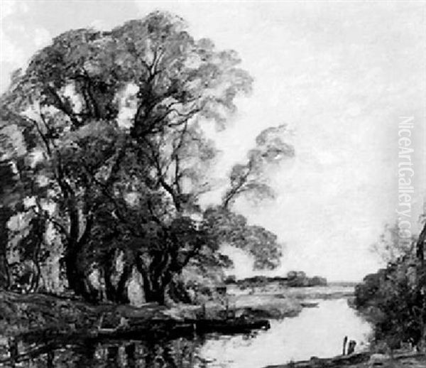 The Mooring, Houghton by William Watt Milne