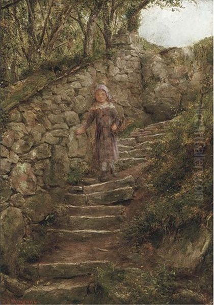 A Barefoot Girl On A Rocky Mountain Path by R. T. Minshull