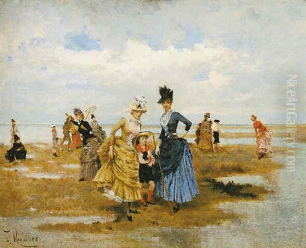 En La Playa by Francisco Miralles y Galup