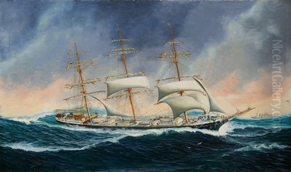 Ship Portrait Of The Tarpenbek by John Henry Mohrmann