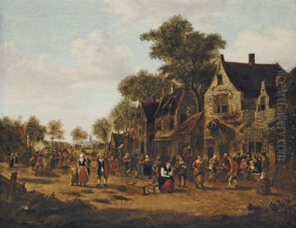 A Village Kermesse by Nicolaes Molenaer