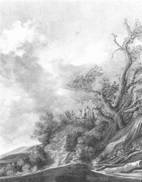 Paysage Aux Grands Arbres by Pieter De Molijn